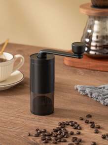 1入組手動研磨咖啡機,便攜手摇咖啡碎豆機,陶瓷磨芯可調節