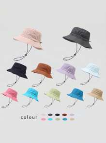 1 Pezzo Nuovo Cappello Da Sole Sportivo Pieghevole Portatile Da Donna Per Pesca, Arrampicata E Protezione Solare, Facile Da Trasportare. Adatto Per Vacanze E Uso Quotidiano