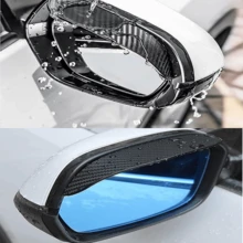 Mirror Rain Visor Eyebrow, Side Mirror Rain Guards, Covers For Car Uniservial Fit - Black - View 2