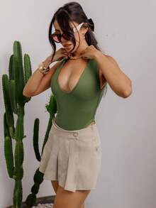Women Dresses - 軍綠色 - 查看 5