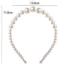 1 件仿珍珠头带，复古森系风格，超级仙女头带，户外百搭，淑女优雅头带 - 白色 - 查看 2