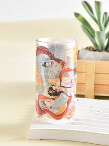 1入高光澤度寵物材料可愛復古風格音樂演奏女孩創意裝飾和紙膠帶貼紙,適用於手帳製作 - 紅色 - 查看 4