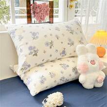 Bộ chăn ga gối đệm 4 chiếc; Khăn trải giường thân thiện với da cho mọi mùa (Không có chất độn) - Moneran - Xem 4