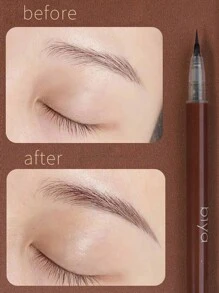 1 lápis de sobrancelha líquido à prova d\"água de longa duração à prova d\"água de maquiagem para iniciantes 0,01 mm ponta de pincel ultrafina e macia