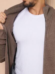 Men Sweaters - Rust Brown - View 3
