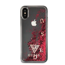 Guess Case With Liquid Glitter In Pink For IPhone X: Elegance And Protection - Pink - View 2