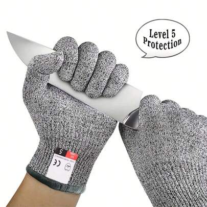 Găng tay chống cắt cao cấp 8*4*2 chiếc/bộ, và găng tay chống cắt an toàn cấp độ 5 cho nhà bếp. Găng tay bảo vệ thoáng khí - Lý tưởng cho câu cá, làm vườn và các hoạt động ngoài trời. Có thể giặt bằng máy, thoải mái, linh hoạt, nhẹ, có thể đảo ngược