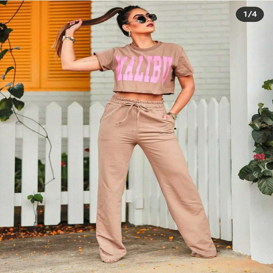 Calça Feminina Modelo Pantalona Moda Elegante e Confortavel Fuga do Jeans.