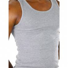 ToBeInStyle Men's Cotton Tank Tops - Xám - Xem 7