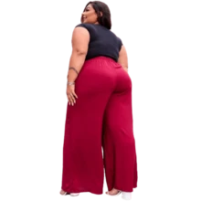 Women Pants - Màu Đỏ Sâu - Xem 2