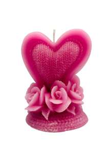 Vela corazón con aroma - Morado - Ver 1