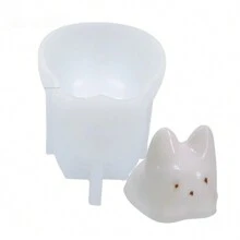 1入組果凍矽膠模具,diy卡通慕斯蛋糕布丁果凍模具 - 白色 - 查看 5