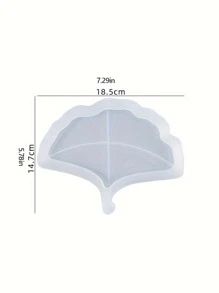 1 pieza Molde de silicona con forma de hoja de Ginkgo para hacer organizador de joyería con forma de hoja de arce DIY, regalo, moldeado de yeso y resina