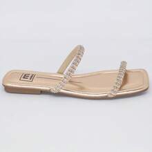 Women Flat Sandals - 金色 - 查看 4