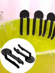 4 cái / 8 cái Túi đựng rác Kẹp Đối với Sửa Túi đựng rác Thùng rác Hoặc Rổ , Chống trượt Kẹp , Thùng rác Vải lót Dây buộc Giá đỡ - màu đen - Xem 1