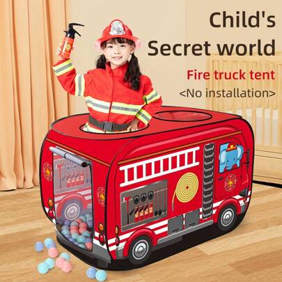 1pc Children's Tent Playhouse, Indoor Outdoor Climbing Toy House, Portable Foldable No-Assembly, Christmas, Halloween, Thanksgiving Gift For Boys & Girls