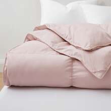 PEACE NEST Oversized Comforter White Goose Feather Down Fill Bed Blanket, King Or Queen Size Duver Insert Pink, Cream , Blue,Green Bedding Machine Washable - 粉色 - 查看 4