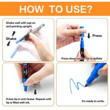 12/18/24 Colors Premium Fine Tip Acrylic Paint Marker Pens, Suitable For Wood, Canvas, Stone, Rock Painting, Glass, Ceramic Surface, DIY On Various Surfaces Back To School