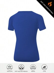 3pcs/Set Quick-Dry Ultralight Sports T-Shirts For Women, Suitable For Running, Workout, Gym And Couple Outfits, Summer Basic T Shirt