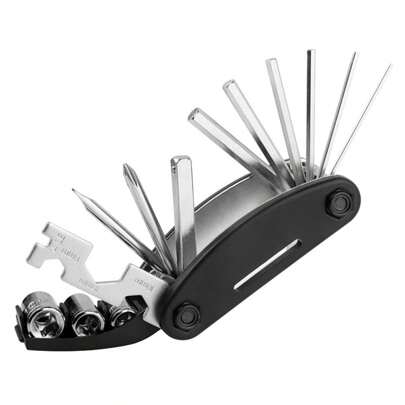 1pc Bicycle Repair Tool Set, Multi-Function Folding Bike Maintenance Tool Kit With Wrench