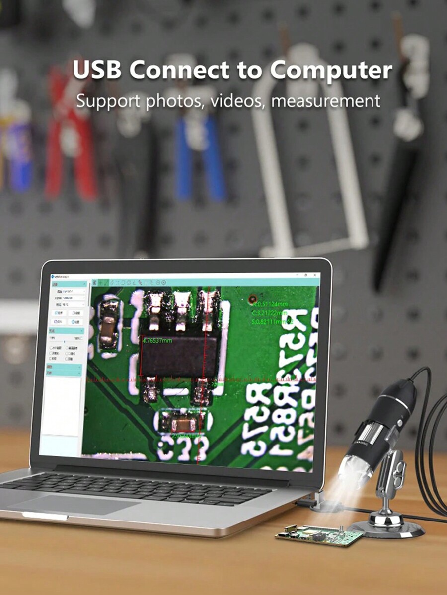 Digital Microscope X1000 USB Professional Electronic Microscope With 8