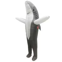 Adults Inflatable Costumes Blow Up Shark Costume For Birthday Gift Cos Play Party - A - View 13