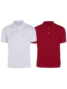 Men Polo Shirts - Đen và trắng - Xem 1