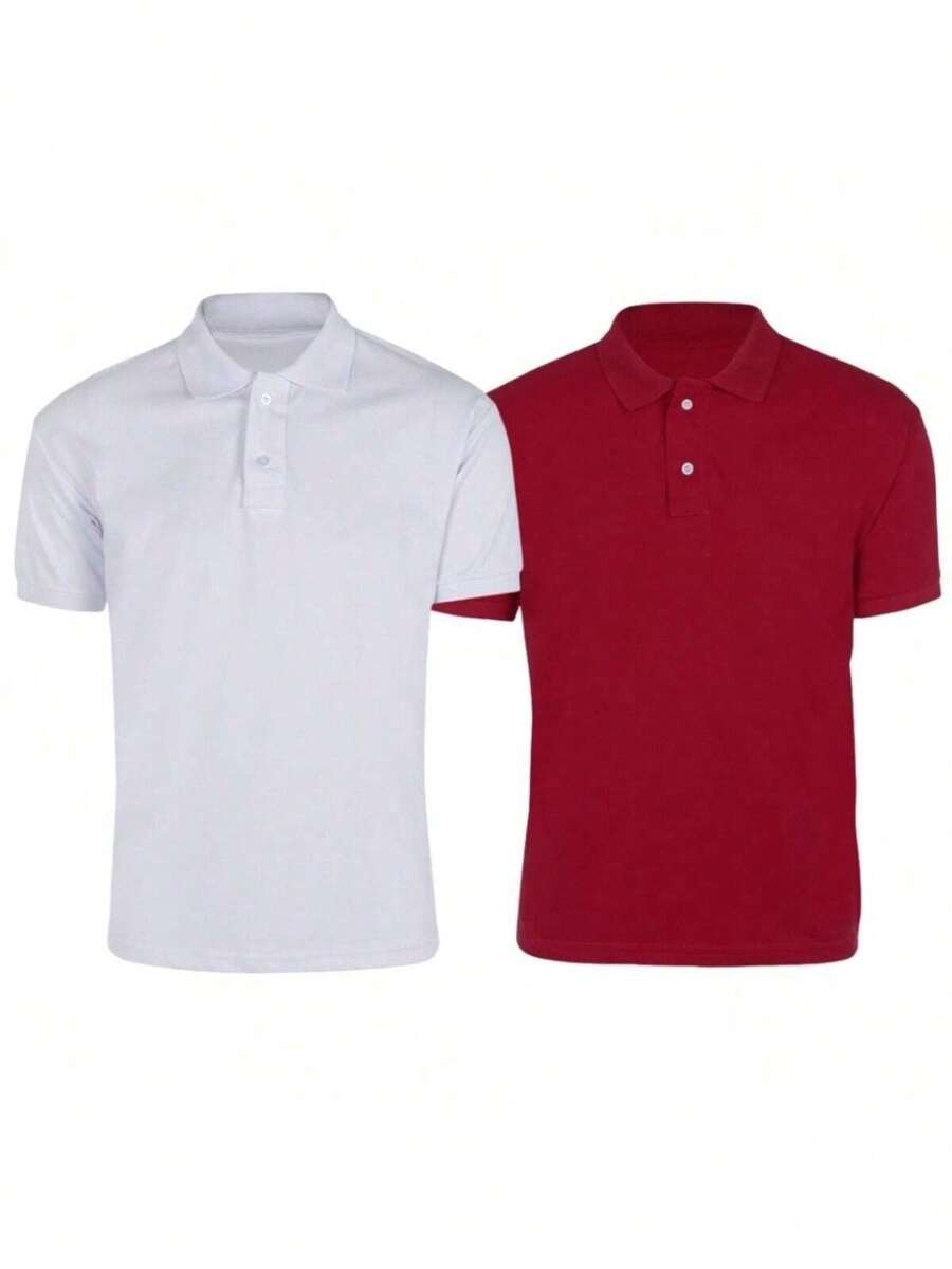 Men Polo Shirts - Đen và trắng - Xem 1