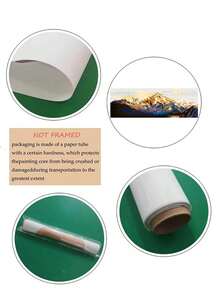 A Hiện đại Tự nhiên Phong cảnh tranh sơn dầu Treo tranh In Với Vàng Phong cảnh đỉnh núi , Màu hồng Cây , Thích hợp Đối với Nhà  Trang trí , Phòng ngủ , Phòng khách , Học tập , Phòng ăn , Khách sạn , , Như A Qủa tặng Hoặc Trang trí tường , tranh sơn dầu Bức tranh Không có A Khung trang trí - Nhiều màu - Xem 7