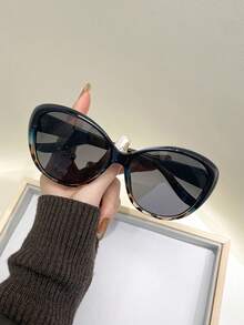 1pc Ladies' Fashionable & Fashion Glasses, Summer - Multicolor - View 9