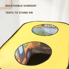 1pc Children's Tent Playhouse, Indoor Outdoor Climbing Toy House, Portable Foldable No-Assembly, Christmas, Halloween, Thanksgiving Gift For Boys & Girls