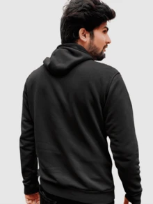 Men Hoodies - 黑色 - 查看 2