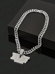 1 Miếng Nam Hip-hop Phong cách Mặt dây chuyền chữ cái Dây chuyền Đường phố Rock Đúng mốt Qủa tặng - IMF - Xem 9