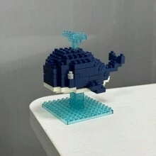 Diy Dolphin Building Block Ornament Gift Room Decoration