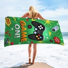 1 Miếng Chơi game Bảng điều khiển Hình dạng Khăn đi biển , Màu xanh lá Hợp thời Khăn đi biển , Sợi siêu mịn Khăn đi biển , Quá lớn Khăn đi biển , Sấy khô nhanh Khăn đi biển , Hấp thụ Và Mềm mại Khăn đi biển , Chăn bãi biển , Nhẹ Khăn tắm Cho mùa hè Bơi lội , Tập thể dục , bờ biển Hoặc Phòng thể dục , Đối với phụ nữ , Nam , Con trai , Cô gái - Nhiều màu - Xem 2