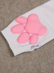 1 đôi ống tay hình bàn chân mèo unisex với miếng đệm thịt mô phỏng 3D, phụ kiện cosplay Catwoman, găng tay giữ ấm mùa hè Y2K - A - Xem 3