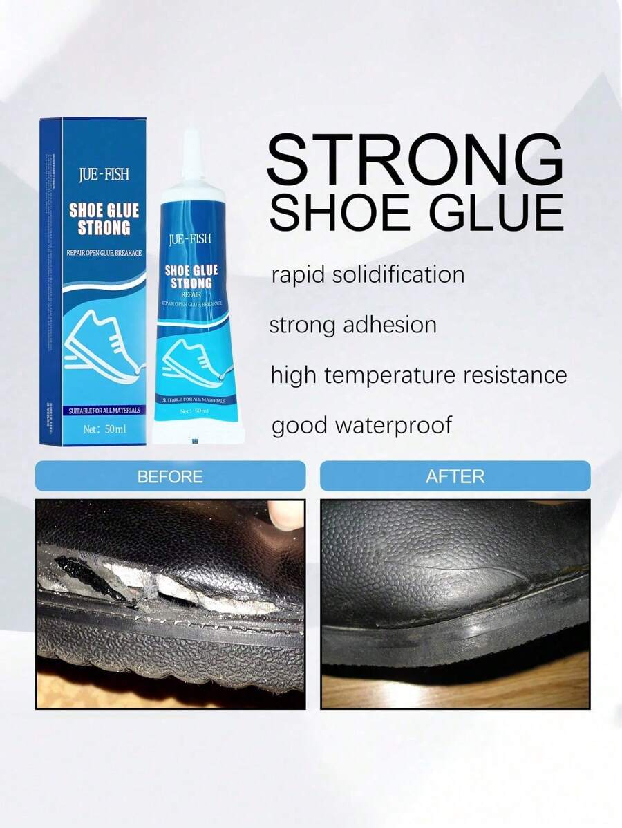 1 Pièce Colle Forte Bleue Pour Chaussures Pour Baskets, , Étanche, Caoutchouc, Métal, Bois