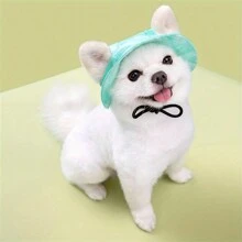 Cute Sun-Proof & Anti-Lost Ear-Hook Design Adjustable Pet Dog Hat, Multicolored, Princess Style - Multicolor - View 10