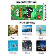 1 Miếng Chơi game Bảng điều khiển Hình dạng Khăn đi biển , Màu xanh lá Hợp thời Khăn đi biển , Sợi siêu mịn Khăn đi biển , Quá lớn Khăn đi biển , Sấy khô nhanh Khăn đi biển , Hấp thụ Và Mềm mại Khăn đi biển , Chăn bãi biển , Nhẹ Khăn tắm Cho mùa hè Bơi lội , Tập thể dục , bờ biển Hoặc Phòng thể dục , Đối với phụ nữ , Nam , Con trai , Cô gái - Nhiều màu - Xem 3