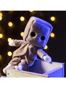 Solid Color Plush Doll Box Shaped Stuffed Animal - Multicolor - View 3