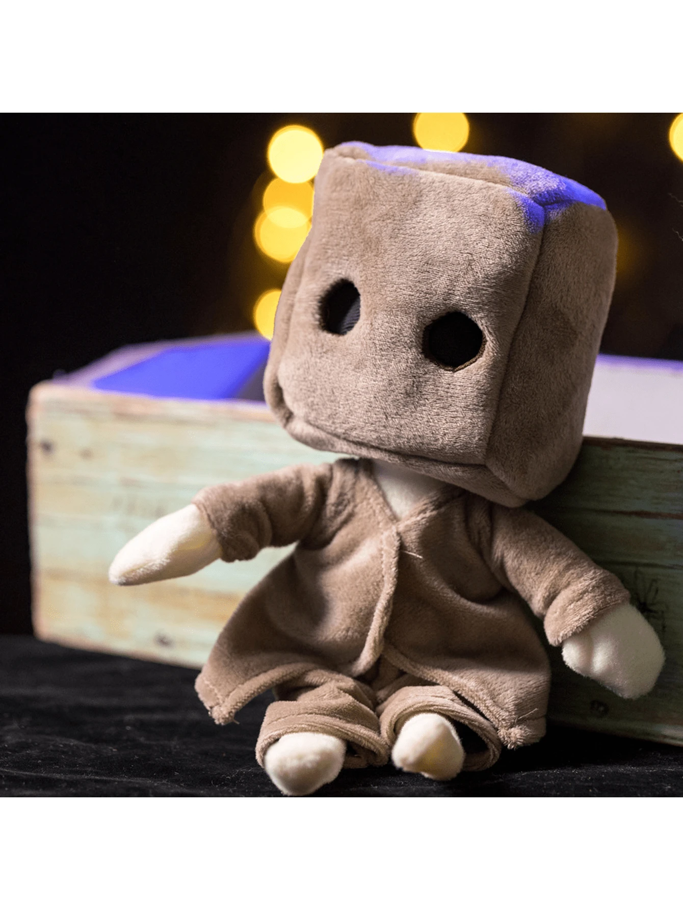 Solid Color Plush Doll Box Shaped Stuffed Animal - Multicolor - View 1