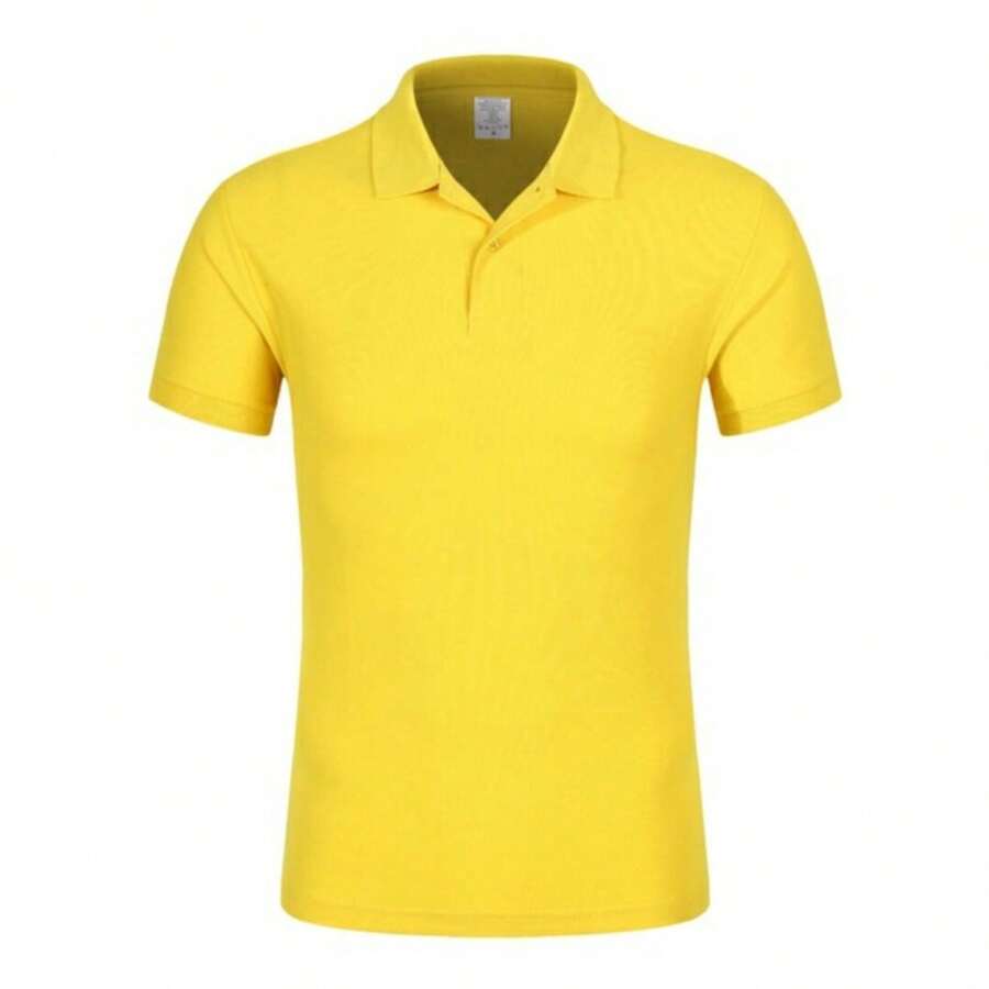 Men Polo Shirts - Màu vàng - Xem 1