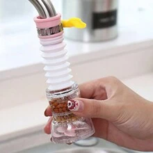 1pc Splash Proof Faucet Filter, Pink Faucet Extension Head For Kitchen Kitchen Items Kitchen Accessories Kitchen Tools - Pink - View 6