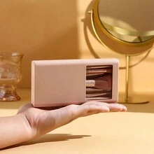 1 Miếng Có thể mang đi Bộ bàn chải trang điểm Công cụ Bộ dụng cụ Với Siêu Mềm Mại Lông bàn chải Và Hộp lưu trữ - Nhiều màu - Xem 6