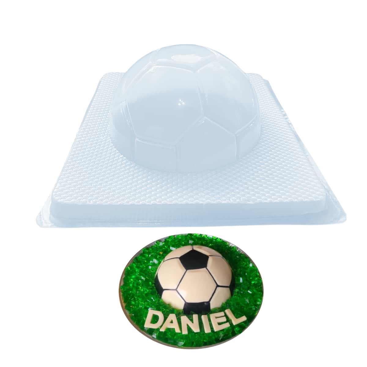Creaciones Marypao Molde Para Gelatina Balon Futbol 1.5 L - Blanco - Ver 1