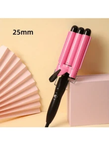 Ceramic Hair Curling Iron, 3 Barrel Ceramic Curling Iron Wand, Hair Curler, Hair Styling Tool, Curling Iron Wand, Durable, For All Hair Types For Home Use For Beauty, Holiday Gift - EU C Type Plug(220-240V) - View 3