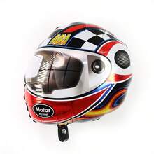 1pc Balloon Shaped Like Tire Helmet For Racing Themed Boys' Party Decoration - A - View 6