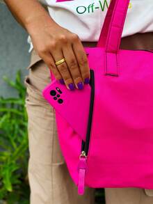 Women Shoulder Bags - 玫紅色 - 查看 4