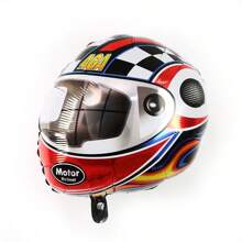 1pc Balloon Shaped Like Tire Helmet For Racing Themed Boys' Party Decoration - A - View 11