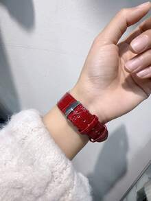 圓形錶盤時尚女裝石英手錶,適合日常佩戴和派對活動,單購1只 - 玫瑰金 - 查看 4